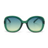 LUNETTES DE SOLEIL OKKIA ANNA TRANSPARENT VERT - OK019 TGR