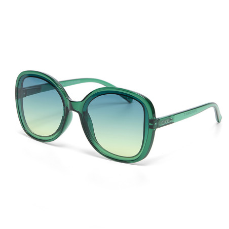 SUNGLASS OKKIA ANNA TRANSPARENT VERT - OK019 TGR
