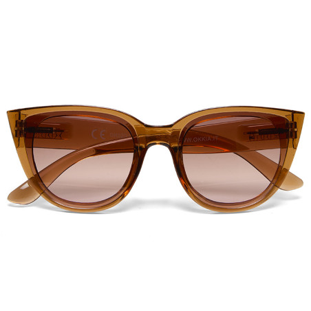 LUNETTES OKKIA SILVIA TRANSPARENT BROWN