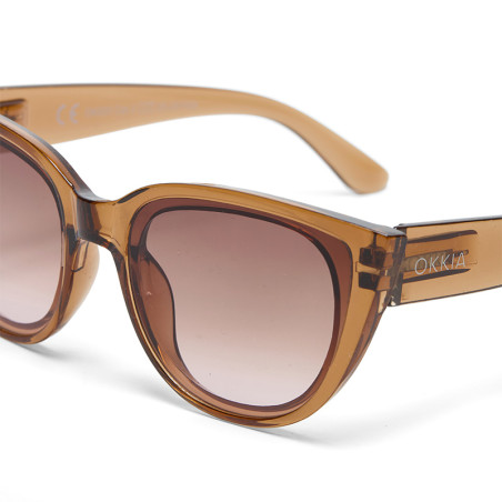 OKKIA LUNETTES SILVIA TRANSPARENT BROWN  - OK020 TBR