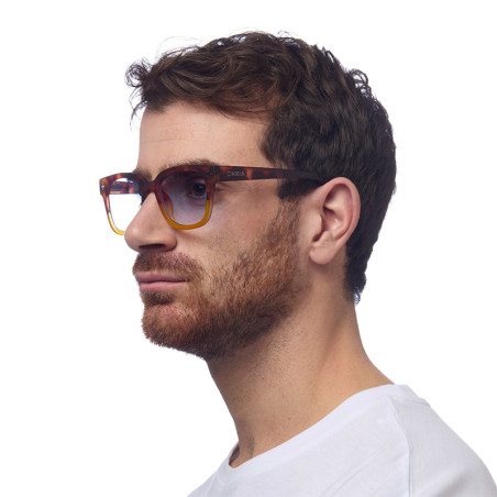 LUNETTES OKKIA GIOVANNI HAVANA YELLOW / BLUE LENS - HY-BL
