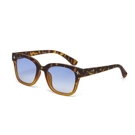 SUNGLASS OKKIA GIOVANNI HAVANA YELLOW / BLUE LENS - HY-BL