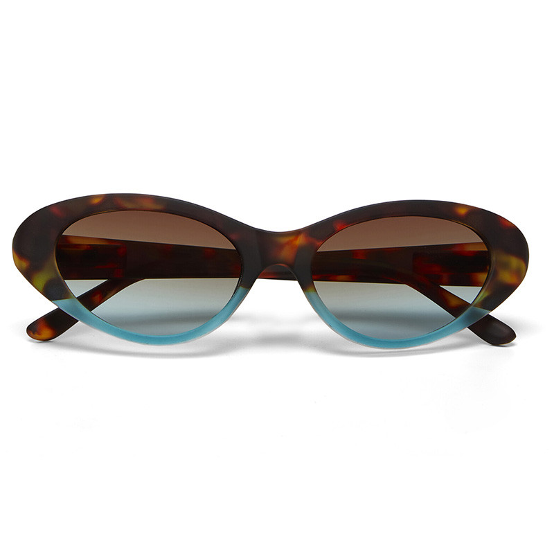 Lunettes de soleil OKKIA Cat Eyes Lina Havana Blue – OK029-HB