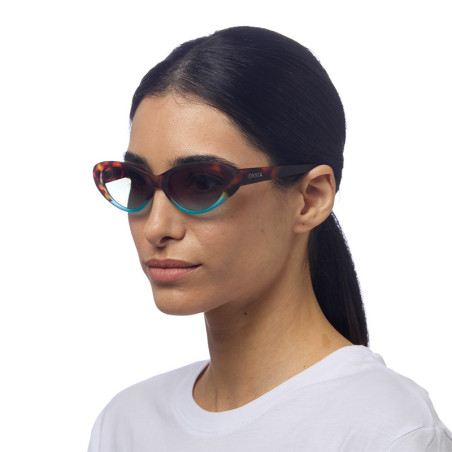 Lunettes OKKIA Cat Eyes Lina Havana Blue – OK029-HB