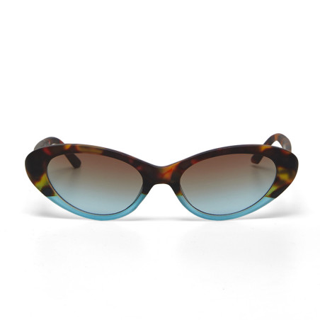Sunglass OKKIA Cat Eyes Lina Havana Blue – OK029-HB