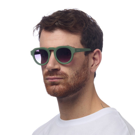 Lunettes de soleil ronde Okkia ZENO verte - OK032-GR
