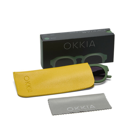 Lunettes de soleil ronde Okkia ZENO GREEN - OK032-GR