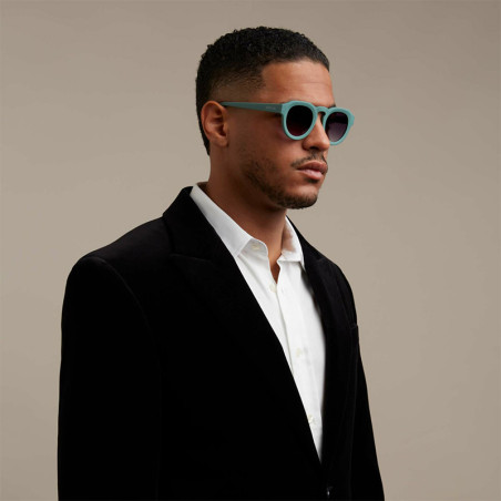 Lunettes de soleil ronde Okkia ZENO Verte et Sauge - OK032-GS