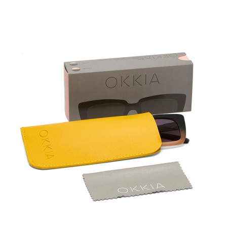 OKKIA ELBA Noir & rose - OK044-BP