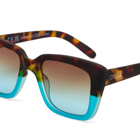 Lunettes de Soleil OKKIA ELBA Havana Blue