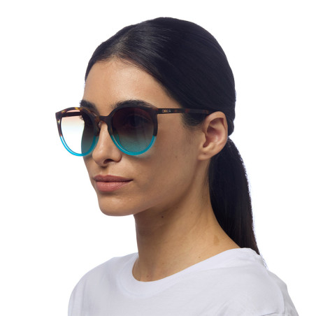Lunettes de Soleil OKKIA Berlino Havana Bleu- OK045-HB Lunettes de Soleil OKKIA Berlino Havana Bleu- OK045-HB