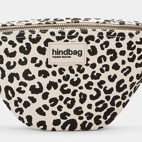 Banane Hindbag Olivia Léopard Coton écru