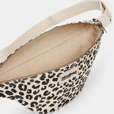 Hindbag - Banane Olivia Léopard Coton écru - Intérieur