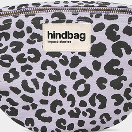 Hindbag Olivia Léopard Coton Lillas