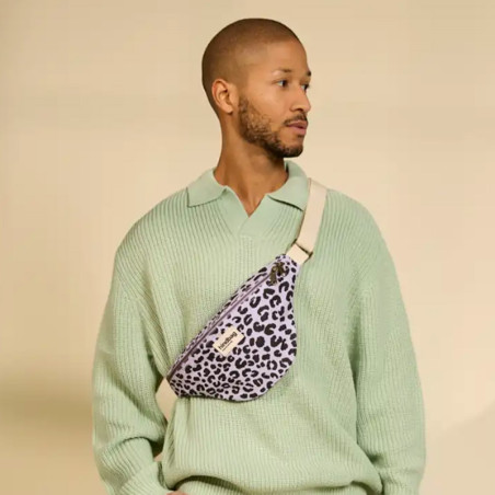 Hindbag - Banane Olivia Léopard Coton Lillas - Homme & Femme