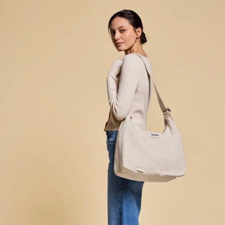 Hindbag - Sac Hobo Claire - toile de Jute