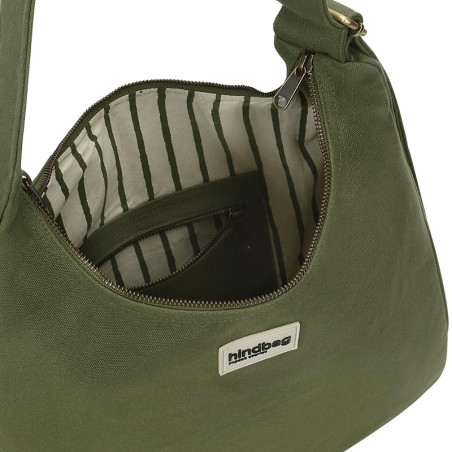 Hindbag - Sac Hobo Claire Olive - Intérieur